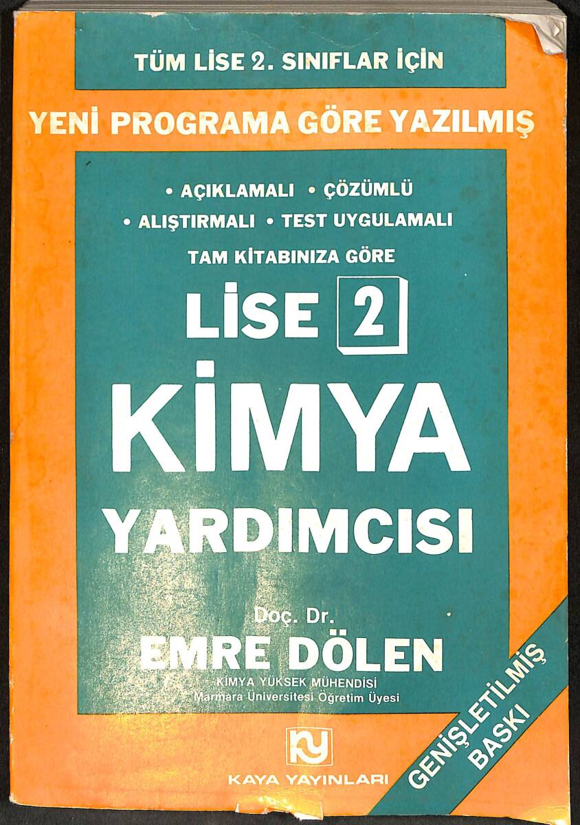 80'ler Yeni Programa Göre Yazılmış Lise 2.Sınıf Kimya Yardımcısı Kitabı NDR99119 - 1