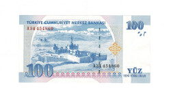 8.Emisyon 100 YTL Seri A34 ÇİL *Deste Eziği Mevcuttur* TCK9475 - 1