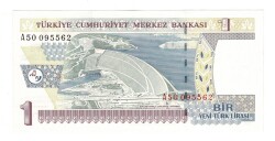 8.Emisyon 1.Tertip 1 Yeni Türk Lirası (1 YTL) Seri A50 - ÇİL TCK10197 - 3