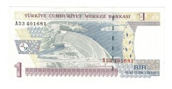 8.Emisyon 1.Tertip 1 Yeni Türk Lirası (1 YTL) Seri A53 - ÇA TCK10199 - 3