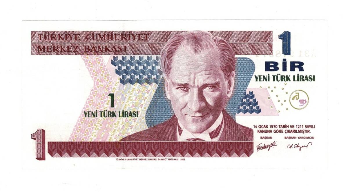 8.Emisyon 1.Tertip 1 Yeni Türk Lirası (1 YTL) Seri A31 - ÇİL TCK10244 - 2