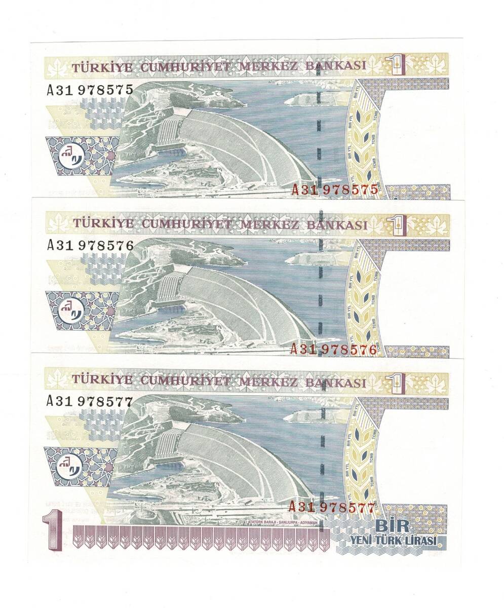 8.Emisyon 1.Tertip 1 Yeni Türk Lirası (1 YTL) Seri Takipli *A31* - ÇİL TCK10245 - 1