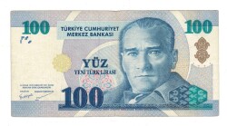 8.Emisyon 1.Tertip 100 Yeni Türk Lirası (100 YTL) Seri A02 - ÇT TCK10224 - 2
