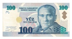 8.Emisyon 1.Tertip 100 Yeni Türk Lirası (100 YTL) Seri C51 - ÇÇT TCK10232 - 2