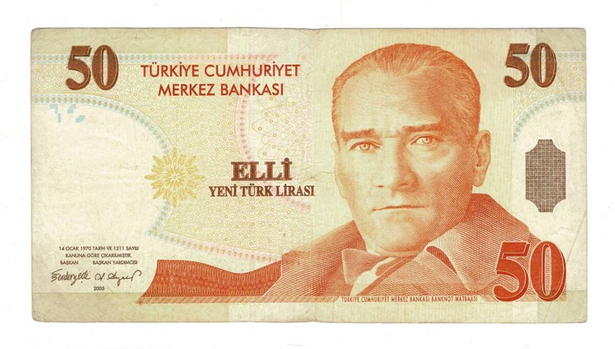 8.Emisyon 1.Tertip 50 Yeni Türk Lirası (50 YTL) Seri C68 - ÇT TCK10218 - 2