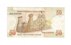8.Emisyon 50 YTL Seri G86 ÇT TCK9997 - 1
