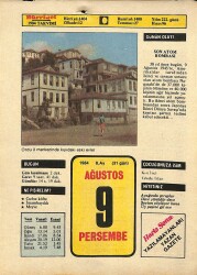 9 Ağustos 1984 Takvim Yaprağı - Doğum Günü Hediyesi EFM(N)9594 - Gökçekoleksiyon