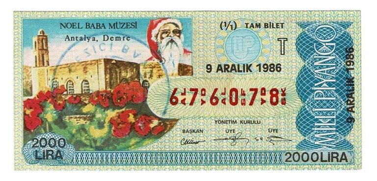 9 Aralık 1986 (11) Tam Bilet PYB5165 - 1