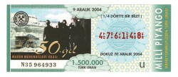 9 Aralık 2004 (14) Dörtte Bir Bilet PYB4796 - Gökçekoleksiyon