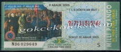 9 Aralık 2005 Çeyrek Bilet PYB1793 - Gökçekoleksiyon