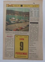 9 Ekim 1980 Takvim Yaprağı - Doğum Günü Hediyesi EFM(N)7075 - Gökçekoleksiyon