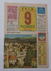 9 Ekim 1989 Takvim Yaprağı - Doğum Günü Hediyesi EFM(N)6580 - Gökçekoleksiyon