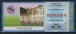 9 Ekim 2006 Tam Bilet PYB2230 - Gökçekoleksiyon