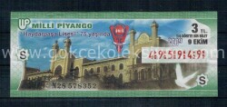 9 Ekim 2009 Çeyrek Bilet PYB1342 - Gökçekoleksiyon