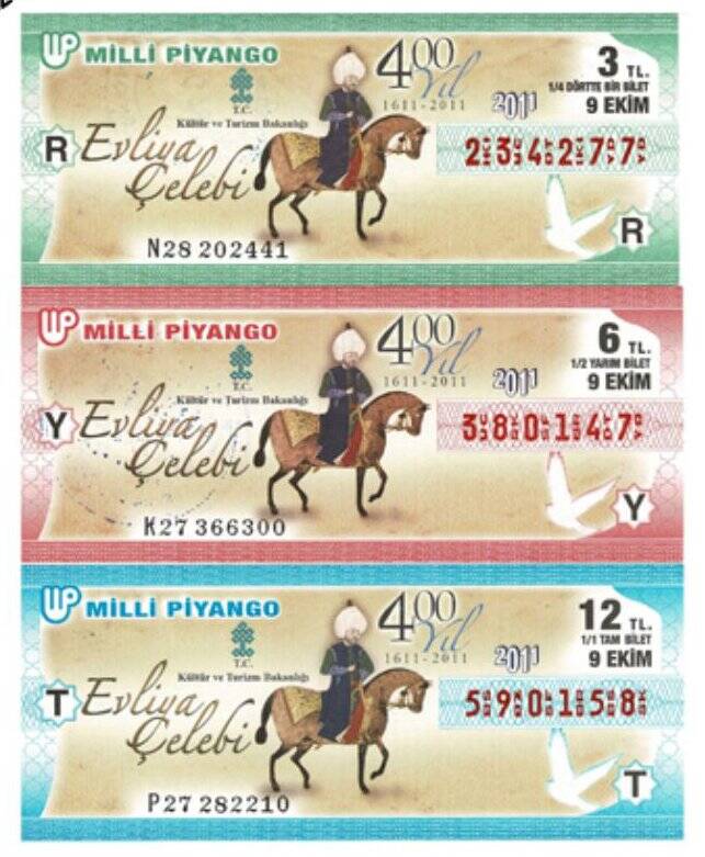 9 Ekim 2011 Çeyrek , Yarım ve Tam Bilet R-Y-T PYB4005 - 1