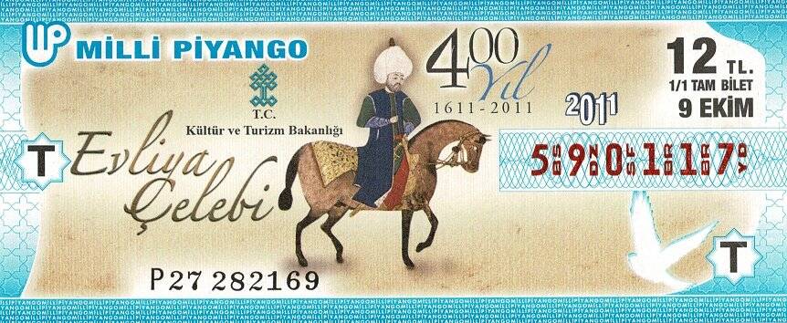 9 Ekim 2011 (T) Evliya Çelebi (11) Tam Bilet PYB5782 - 1