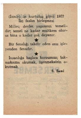 9 Eylül 1948 Takvim Yaprağı EFM849 - 4
