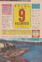 9 Eylül 1974 Takvim Yaprağı -Doğum Günü Hediyesi EFM(N)6380 - Gökçekoleksiyon