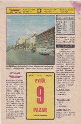 9 Eylül 1979 Takvim Yaprağı -Doğum Günü Hediyesi EFM(N)6350 - Gökçekoleksiyon