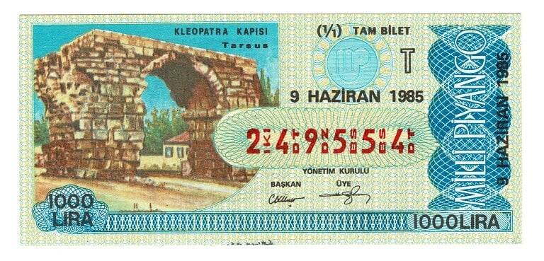 9 Haziran 1985 (11) Tam Bilet PYB5192 - 1