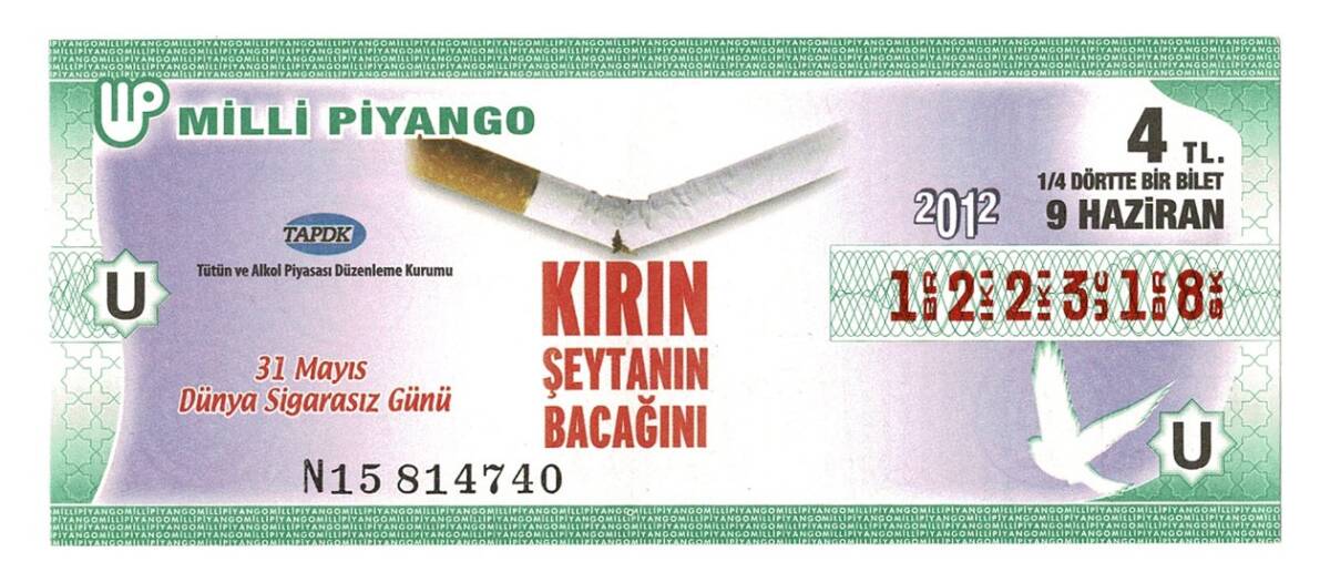 9 Haziran 2012 Çeyrek Bilet PYB4426 - 1