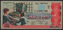 9 Kasım 1983 Yarım Bilet PYB2309 - Gökçekoleksiyon