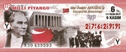 9 Kasım 2011 (Y) Mustafa Kemal Atatürk (12) Yarım Bilet PYB5833 - Gökçekoleksiyon