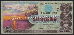 9 Mart 1983 Çeyrek Bilet PYB2331 - Gökçekoleksiyon
