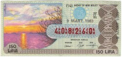 9 Mart 1983 Çeyrek Bilet PYB3451 - Gökçekoleksiyon