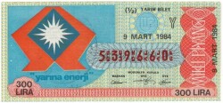 9 Mart 1984 Yarım Bilet PYB3415 - Gökçekoleksiyon