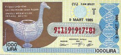 9 Mart 1985 Piyango Bileti Tam Bilet PYB6138 - Gökçekoleksiyon