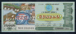 9 Mart 2004 Çeyrek Bilet PYB2179 - Gökçekoleksiyon