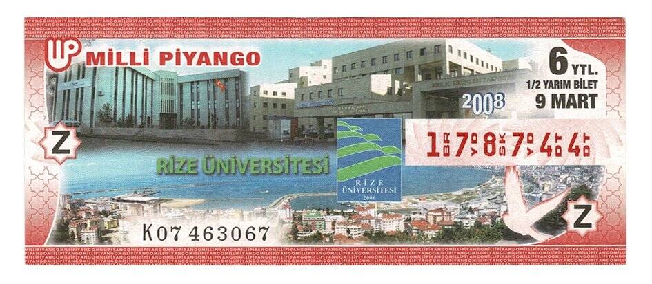 9 Mart 2008 (12) Yarım Bilet PYB4709 - 1