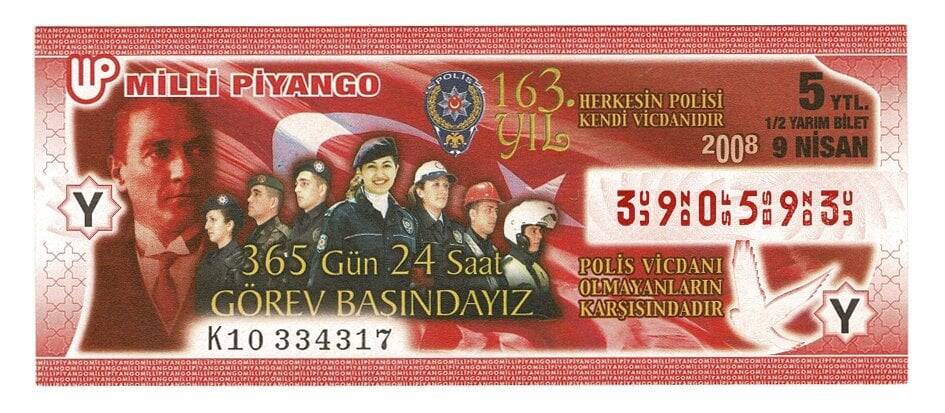 9 Mart 2008 (12) Yarım Bilet PYB4710 - 1