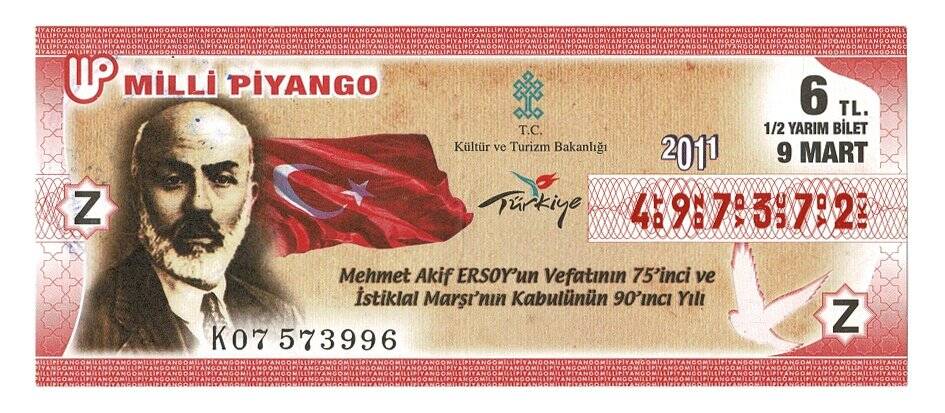 9 Mart 2011 (12) Yarım Bilet PYB4574 - 1