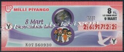 9 Mart 2012 Yarım Bilet PYB2488 - Gökçekoleksiyon