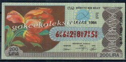 9 Mayıs 1984 Piyango Bileti Çeyrek Bilet PYB1596 - Gökçekoleksiyon