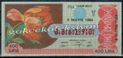 9 Mayıs 1984 Piyango Bileti Yarım Bilet PYB1560 - Gökçekoleksiyon