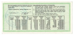 9 Mayıs 1985 Çeyrek Bilet PYB4307 - 2
