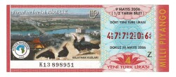 9 Mayıs 2006 Yarım Bilet PYB4815 - Gökçekoleksiyon