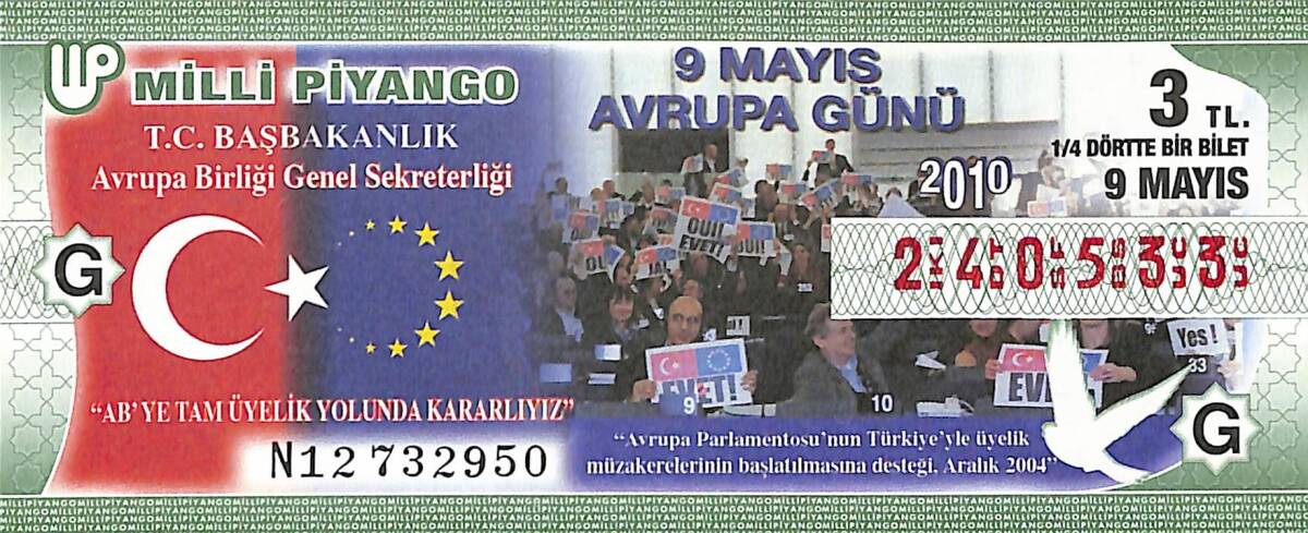 9 Mayıs 2010 Çeyrek Bilet PYB4439 - 1