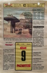 9 Nisan 1979 Takvim Yaprağı - Doğum Günü Hediyesi EFM(N)8514 - 1