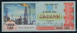 9 Nisan 1990 Yarım Bİlet PYB2035 - Gökçekoleksiyon