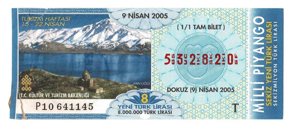 9 Nisan 2005 Tam Bilet PYB4398 - 1
