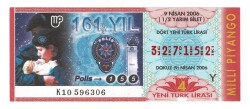 9 Nisan 2006 Yarım Bilet PYB4813 - Gökçekoleksiyon