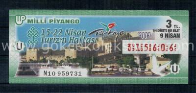 9 Nisan 2009 Çeyrek Bilet PYB1397 - 1