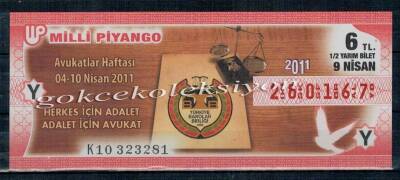 9 Nisan 2011 Yarım Bİlet PYB2087 - 1