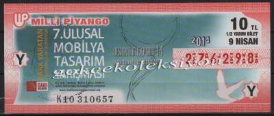 9 Nisan 2014 Yarım Bilet PYB2416 - 1