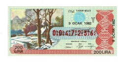 9 Ocak 1982 (12) Yarım Bilet (Y) PYB5870 - Gökçekoleksiyon
