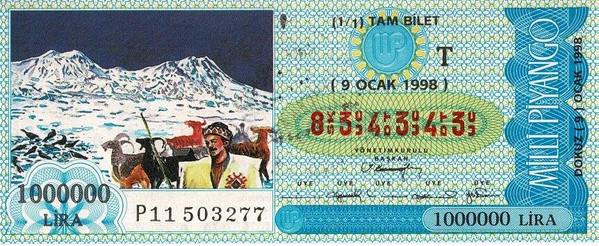 9 Ocak 1998 (T) Anadolu Yaşantısı (11) Tam Bilet PYB5808 - 1